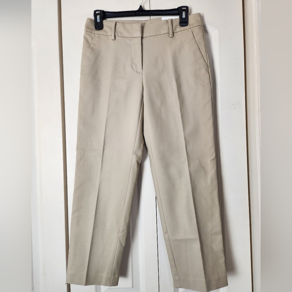 Ann Taylor LOFT Doubleweave Riviera Cropped Pants Slim Fit Size 2P